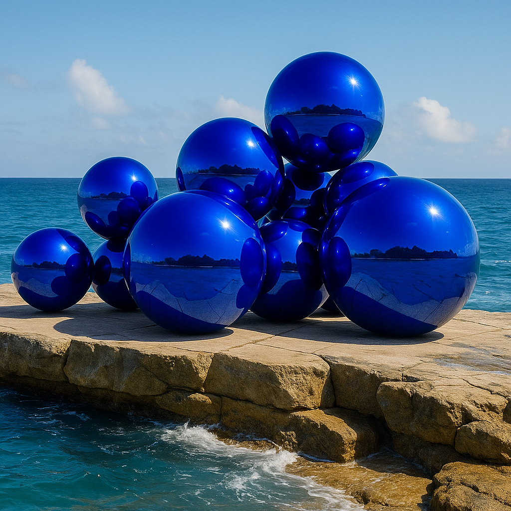 ballon_miroir_bleu_location_le_mobilier_gonflable1